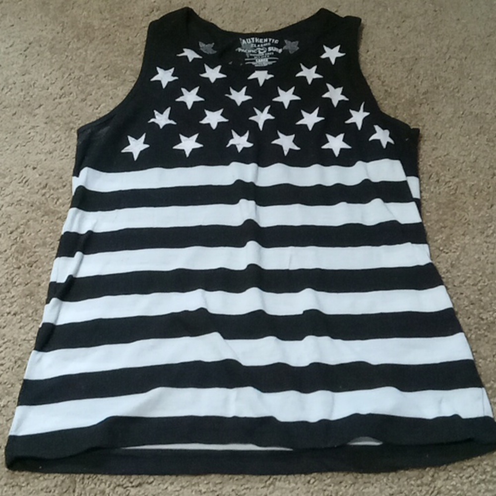 Black and white tank